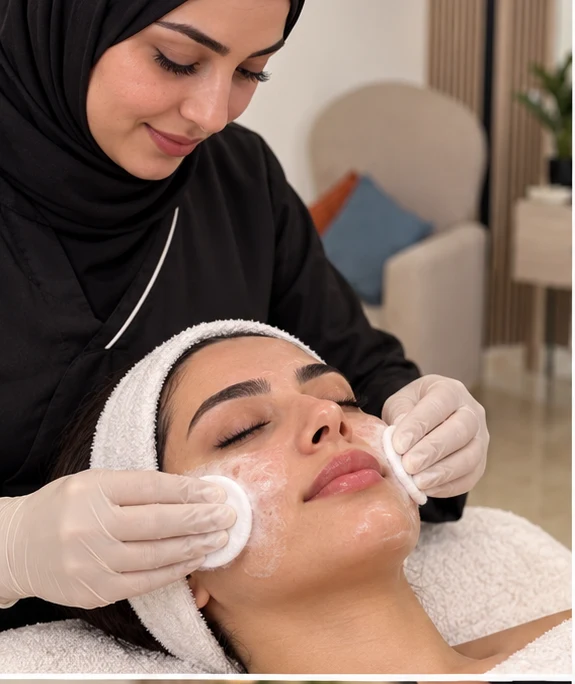 تنظيف بشرة سطحي